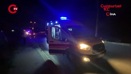 Otomobil dereye uçtu: Sürücünün durumu kritik!