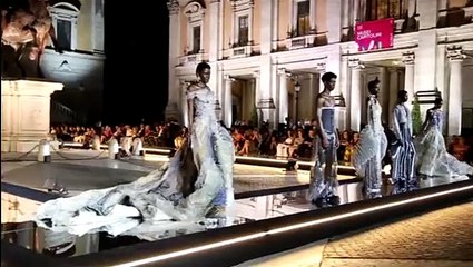 Alta Moda in piazza del Campidoglio: Gattinoni apre la sfilata finale di «Ensemble», ospite Patty Pravo
