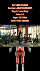 ❌ JUMPING SQUATS ✔️ Which exercise is most effective for FAT LOSS at Home?  #heermlgangaputra #naturalbodybuilding #weightloss #bellyfat #fitness #slim #fit #exerciseathome #WorkoutAtHome