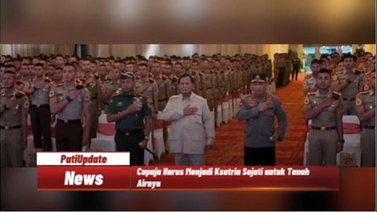 Momen Prabowo Subianto Bekali Calon Perwira Remaja TNI Polri 2024