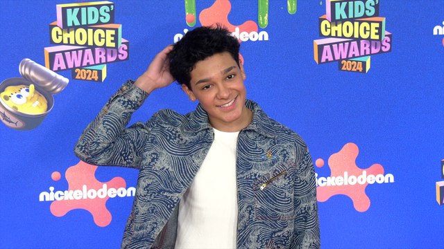 Trey Makai 2024 Kids' Choice Awards Orange Carpet