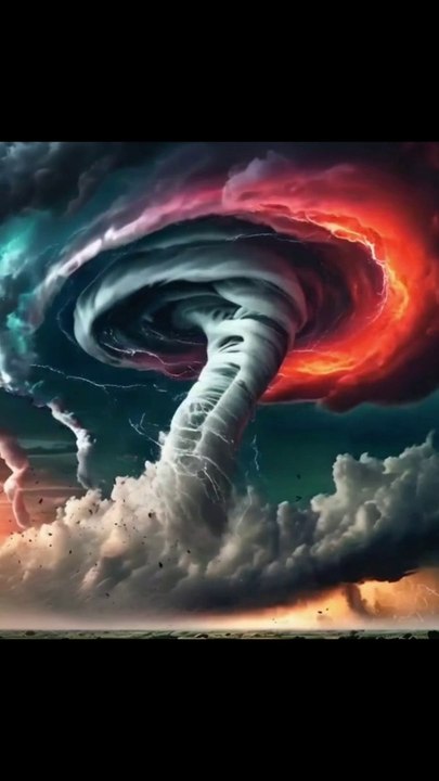Tornado with lightning hurricane #tornado #lightning #hurricane