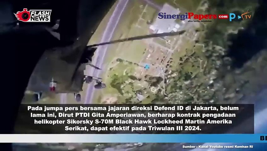 PTDI Berharap Pengadaan Helikopter Sikorsky S-70 Black Hawk Bisa Masuk di Triwulan Ketiga 2024