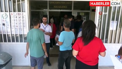 Sınava geç kalanlar kapıda kaldı