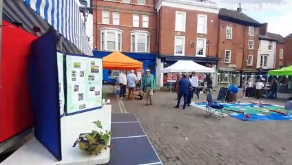 A walk around the many stalls at Ludlow Green Festival.