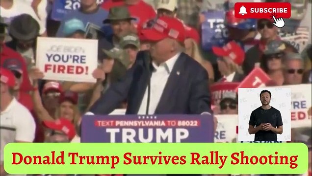 Donald Trump Survives assassination attempt during rally