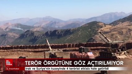 Irak ve Suriye'nin kuzeyinde 4 terörist etkisiz hale getirildi