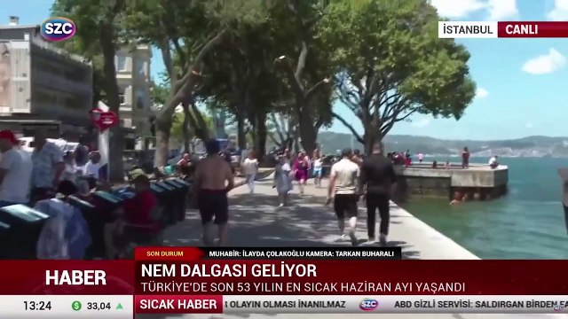 İstanbul'da sıcaktan bunalanlar sahillere akın etti