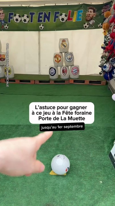 L’astuce pour gagner à ce jeu à la Fête foraine