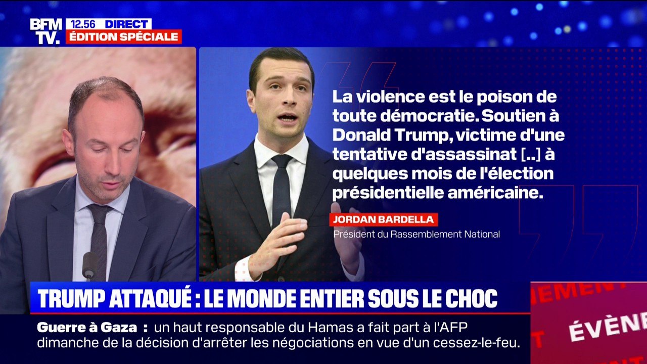 Emmanuel Macron, Jordan Bardella, Valérie Pécresse, Éric Zemmour... Les politiques français réagissent à l'attaque contre Donald Trump