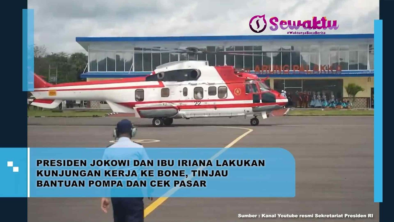 Momen Presiden Jokowi dan Ibu Iriana Lakukan Kunjungan Kerja ke Bone