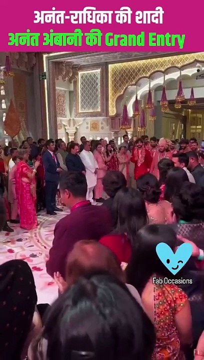 Here is a sneak peek of Anant Ambani and Radhika Merchant Wedding.  #anantambani #radhikamerchant #ambaniwedding #anantradhikawedding #ambanifamily #nitaambani #mukeshambani #viralreels #reels #trending #trendingvideos #ambani #mumbai
