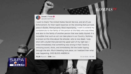Ini Kata Donald Trump Usai Dirinya Menjadi Korban Penembakan Saat Kampanye