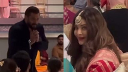 Anant Radhika Wedding: Salman Khan Aishawarya Rai Sitting Together In Lagna Vidhi Mundap Video Viral