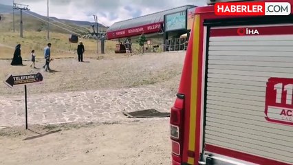 Erciyes'te dağcılar kaza geçirdi, ekipler dağcıları kurtarmak için çalışma başlattı