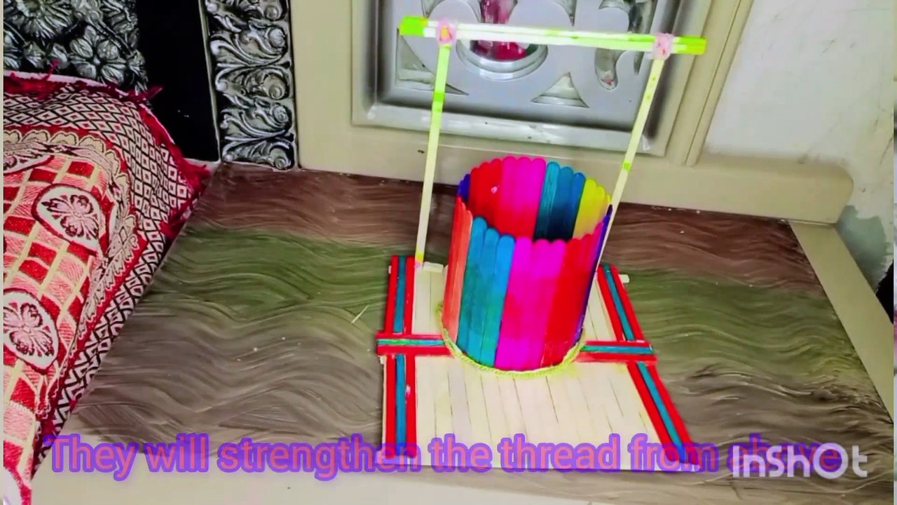 Toothpaste ice cream stand craft #beautiful stand#Dailymotion video #Abdullah craft