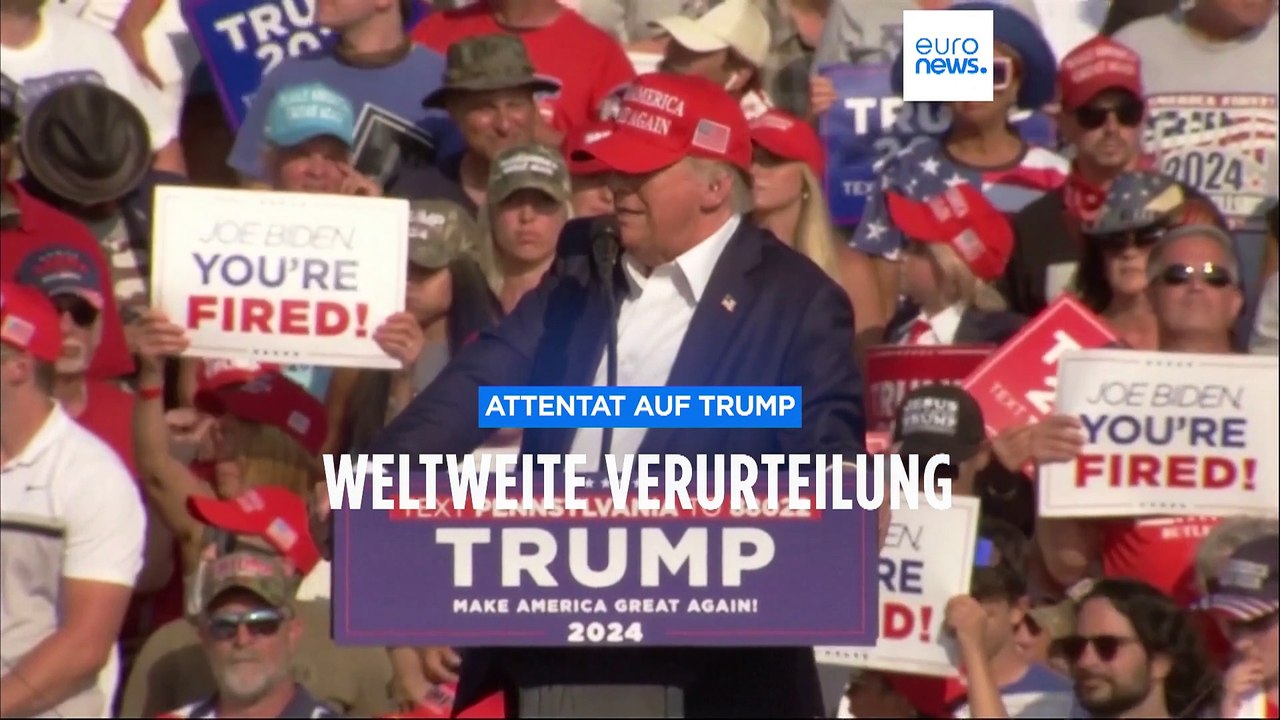 Entsetzen bei Politikern weltweit über Attentat auf Trump