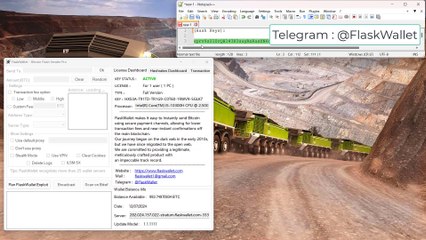 How to Configure Hash-Keys On FlaskWallet Software For Start To Send Bitcoin Flash in 2024