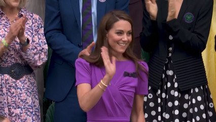 Kate Middleton es ovacionada tras aparecer en la final de Wimbledon entre Novak Djokovic y Carlos Alcaraz