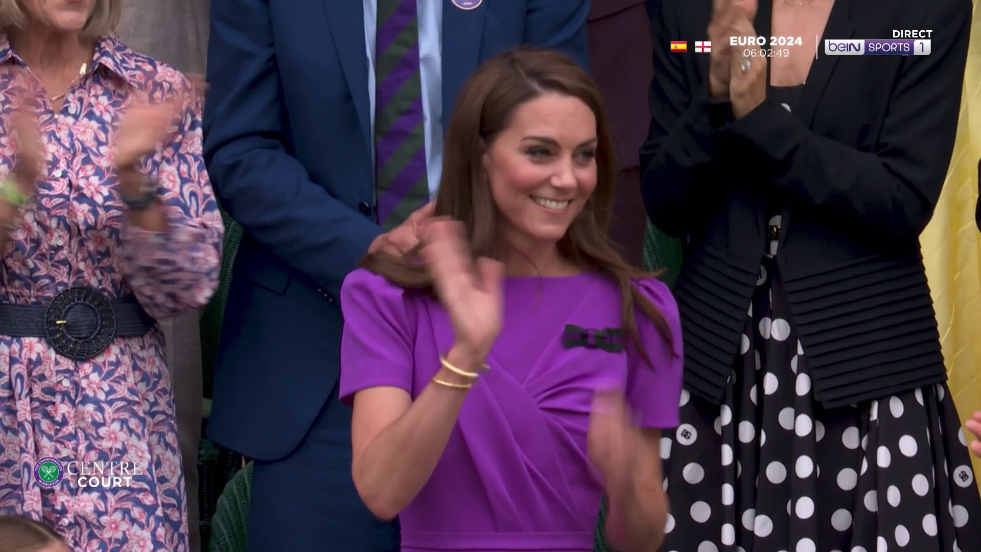 Wimbledon : L'ovation Centre Court pour Kate Middelton