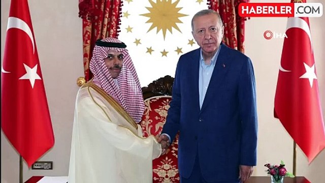 Cumhurbaşkanı Erdoğan, Suudi Arabistan Dışişleri Bakanı Faysal bin Ferhan ile görüştü