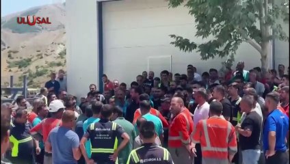 Elazığ'da Eti Krom işçileri eylemde
