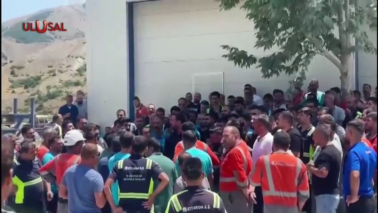 Elazığ'da Eti Krom işçileri eylemde