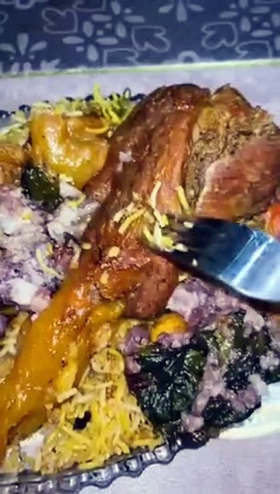 Big Beef steam shank with yakhni Rice