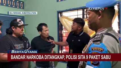 Polisi Bekuk Bandar Narkoba di Deli Serdang, 9 Paket Sabu dan Sajam Disita