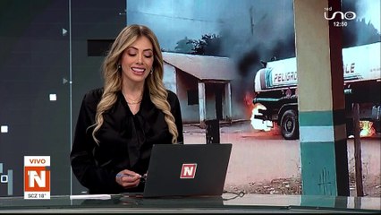 SURTIDOR ARDE EN LLAMAS