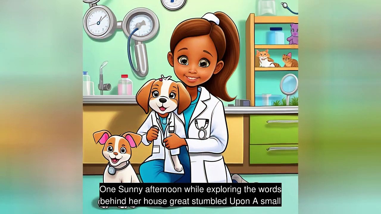 A girl who wants to be a vet when she grows up