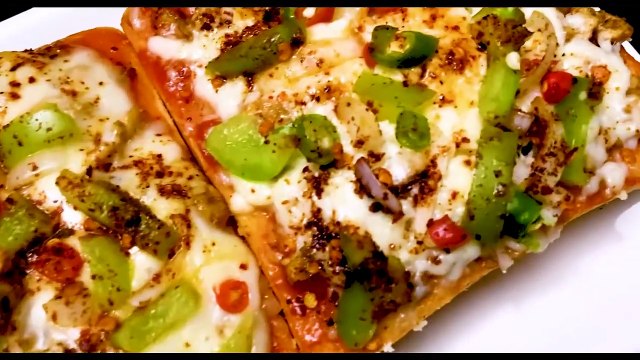 Bread Pizza Recipe without oven Oil Free