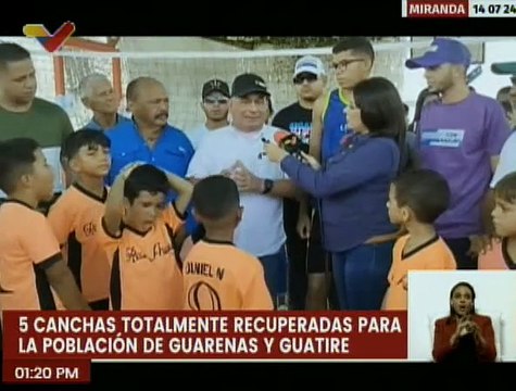 Miranda | Comunidades de Guarenas y Guatire son beneficiadas con recuperación de 5 canchas