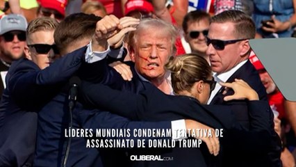 Líderes mundiais condenam tentativa de assassinato de Donald Trump