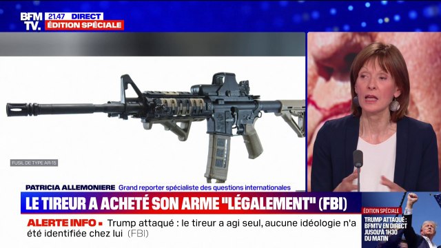 Donald Trump attaqué: le tireur a utilisé un fusil semi-automatique acheté légalement selon le FBI