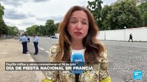 Informe desde París: desfile del Día de la Bastilla se encuentra con el relevo de la llama olímpica