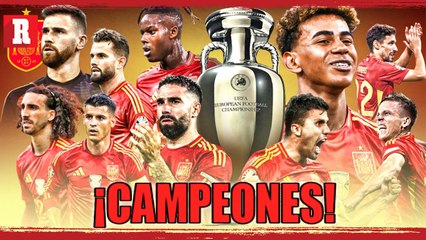 Download Video: ¡España CAMPEÓN! La Roja SE CORONÓ contra Inglaterra y levanta su CUARTA EUROCOPA