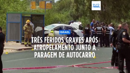 Três feridos graves após atropelamento junto a estação de autocarro em Israel