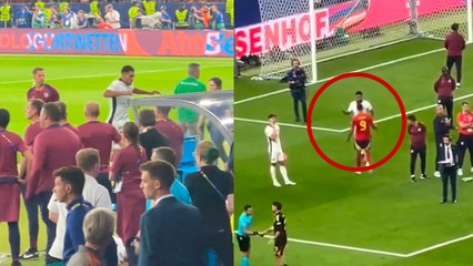 Bellingham no oculta su frustración tras perder la Eurocopa y Joselu acude a consolarlo
