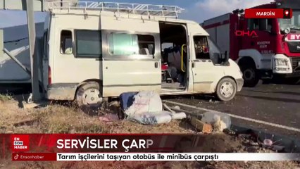 Ankara'da işçi servisleri çarpıştı