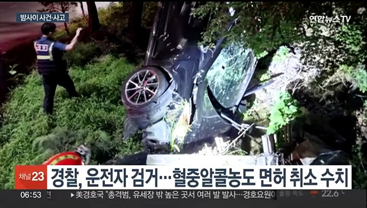 고가다리에서 차량 추락…운전자 잡고보니 '음주'