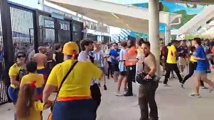 Detenidos y caos en la final entre Argentina y Colombia