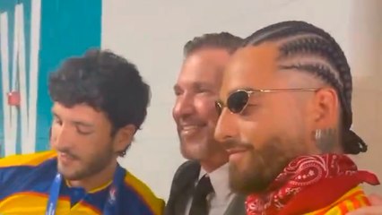 Copa América: Presidente de Conmebol disfruta junto a Maluma en medio del caos previo al Argentina vs. Colombia