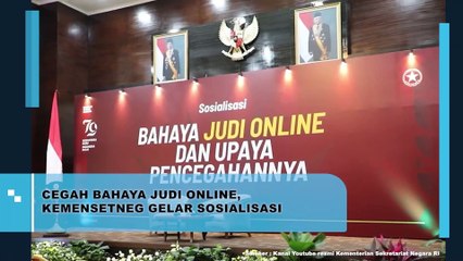 KEMENSETNEG GELAR SOSIALISASI BAHAYA JUDI ONLINE HADIRKAN DENNIS LIM