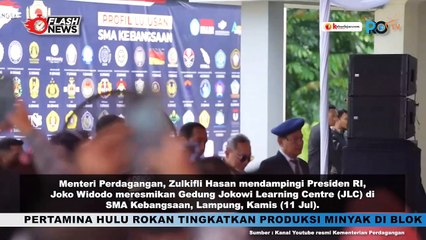 Mendag Zulkifli Hasan Resmikan Jokowi Learning Centre (JLC) di SMA Kebangsaan Lampung