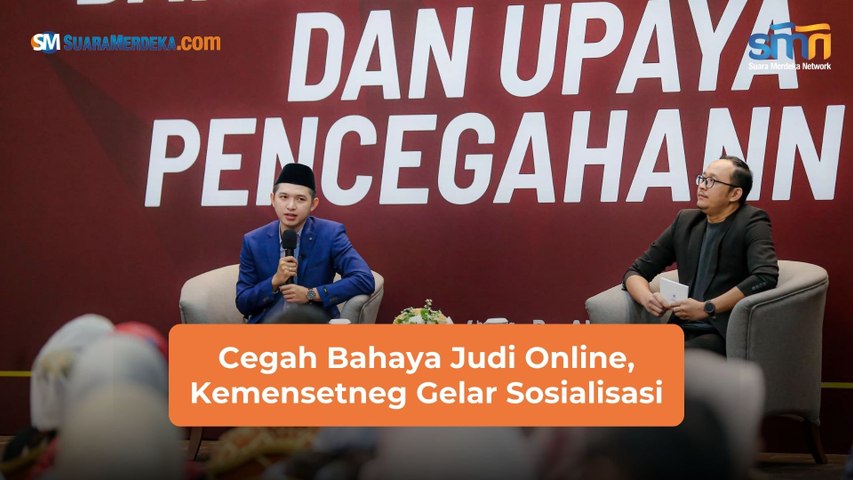 Cegah Bahaya Judi Online, Kemensetneg Gelar Sosialisasi