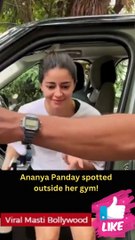 Ananya Panday spotted outside her gym!