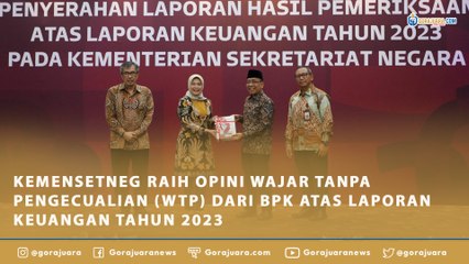 KEMENSETNEG RAIH OPINI WAJAR TANPA PENGECUALIAN (WTP) DARI BPK ATAS LAPORAN KEUANGAN TAHUN 2023
