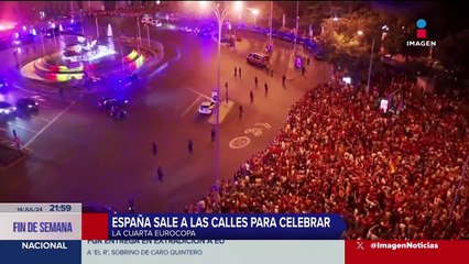 Eurocopa 2024: Españoles salen a las calles para celebrar