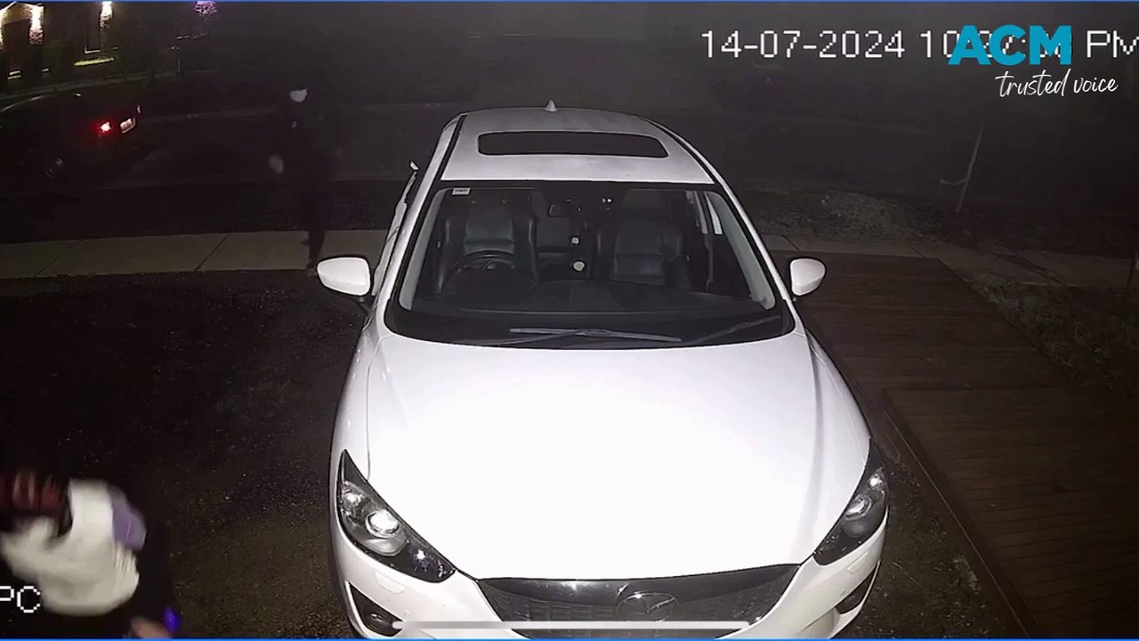 CCTV shows three people allegedly breaking into a home and stealing a gun